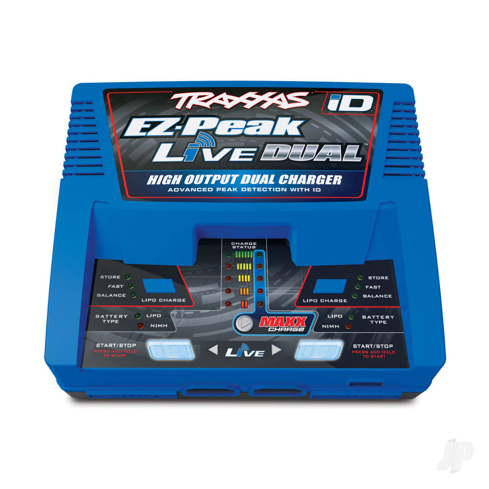 Traxxas EZ-Peak Live Dual 200W NiMH/LiPo iD Charger TRX2973T 1