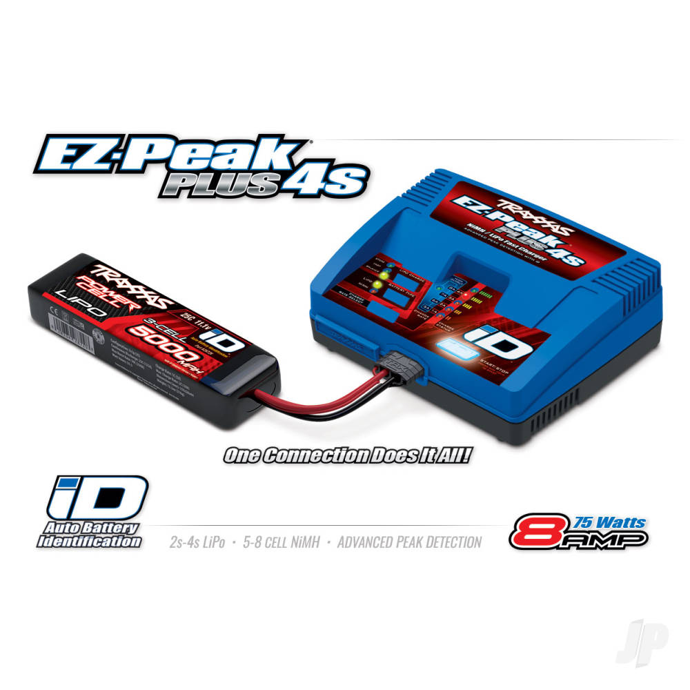 Traxxas EZ-Peak Plus 4S 8A NiMH/LiPo iD Charger, UK TRX2981T 2