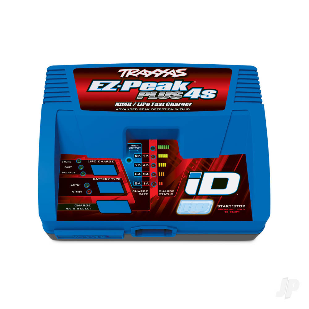 Traxxas EZ-Peak Plus 4S 8A NiMH/LiPo iD Charger, UK TRX2981T 4