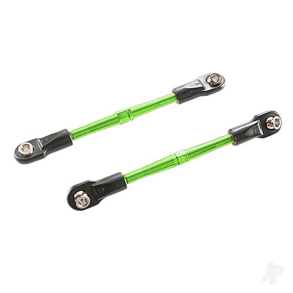 Traxxas Turnbuckles, aluminium (green-anodised), toe links, 59mm (2) (assembled w/ rod ends &amp; hollow balls) (requires 5mm aluminium wrench #5477) TRX3139G