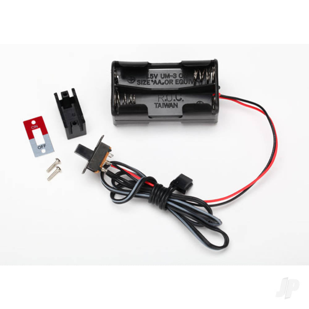 Traxxas Battery holder, 4-cell / on-off switch TRX3170X