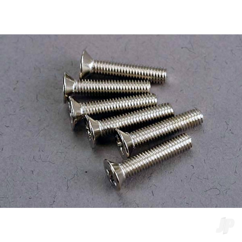 Traxxas Screws, 3x15mm countersunk machine (6 pcs) TRX3179