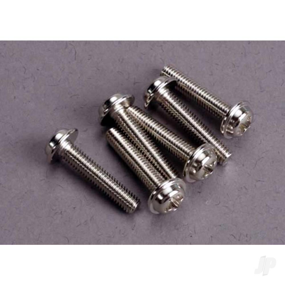 Traxxas Screws, 3x15mm washerhead machine (6 pcs) TRX3187