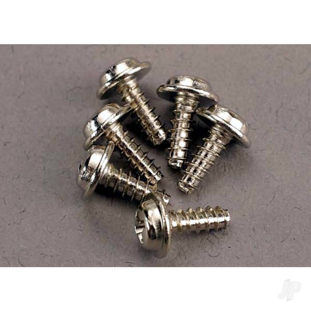 Traxxas Screws, 3x8mm washerhead self-tapping (6 pcs) TRX3290