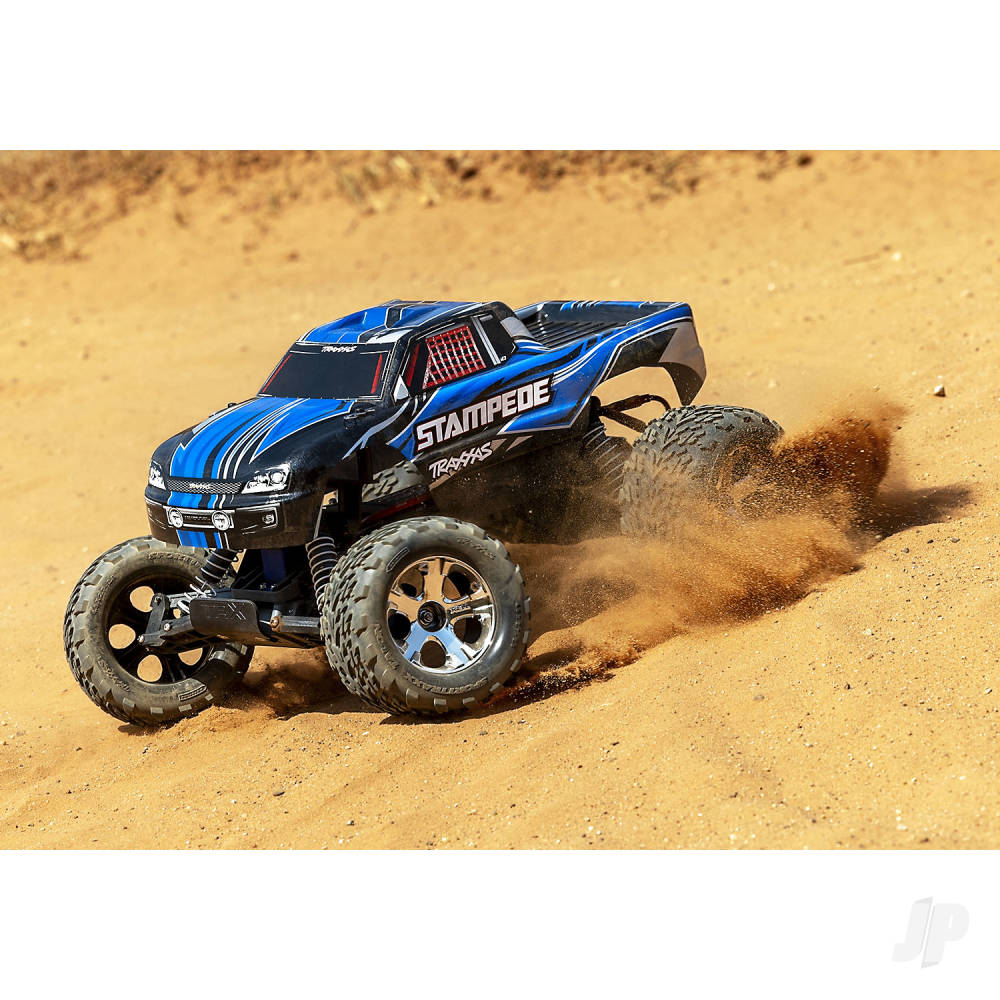 Traxxas Stampede 1:10 2WD RTR Electric Monster Truck, Blue (+ TQ 2-ch, Tit - TRX36054-8-BLUE 3