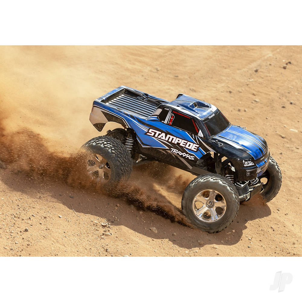 Traxxas Stampede 1:10 2WD RTR Electric Monster Truck, Blue (+ TQ 2-ch, Tit - TRX36054-8-BLUE 5