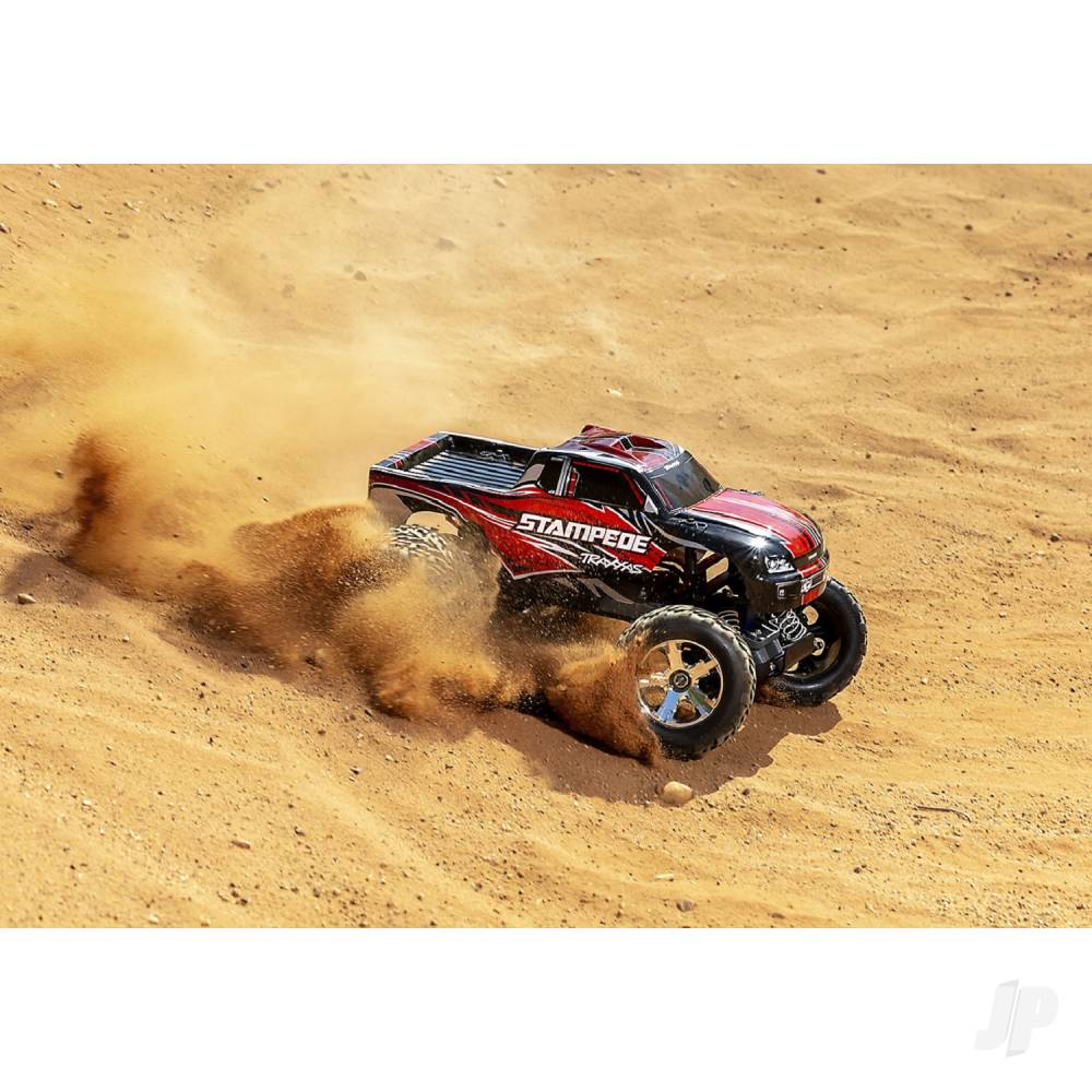 Traxxas Stampede 1:10 2WD RTR Electric Monster Truck, Orange (+ TQ 2-ch, T - TRX36054-8-ORNG 8