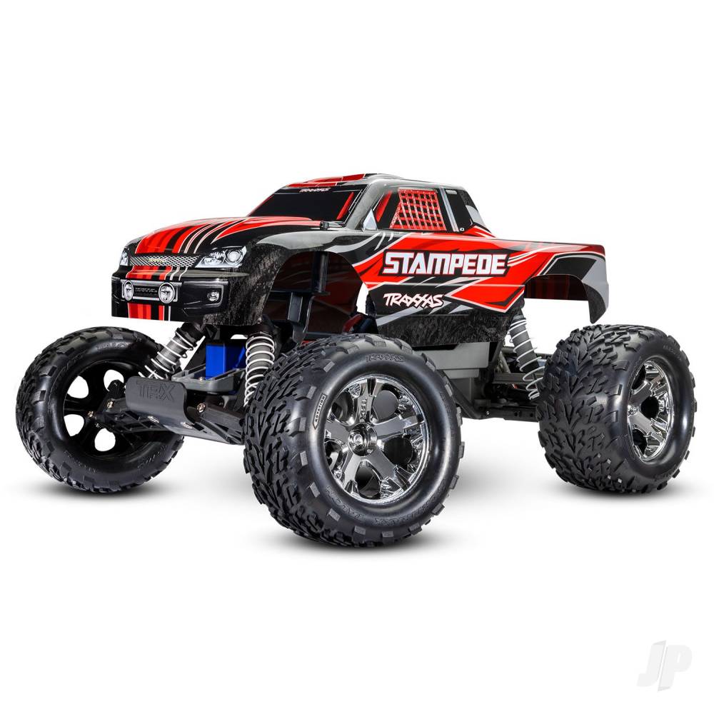 Traxxas Stampede 1:10 2WD RTR Electric Monster Truck, Red (+ TQ 2-ch, Tita - TRX36054-8-RED Main