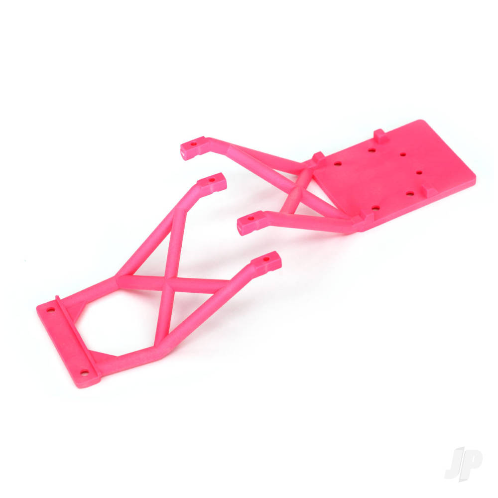 Traxxas Skid plates, Front & Rear (pink) TRX3623P