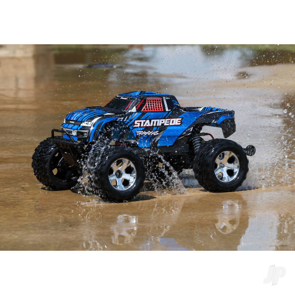 Traxxas Stampede HD 1:10 Electric 2WD RTR Monster Truck, Blue (TRX36254-8-BLUE)
