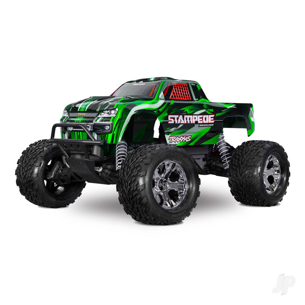 Traxxas Stampede HD BL-2S 1:10 2WD RTR Monster Truck, Green (TRX36354-4-GRN)