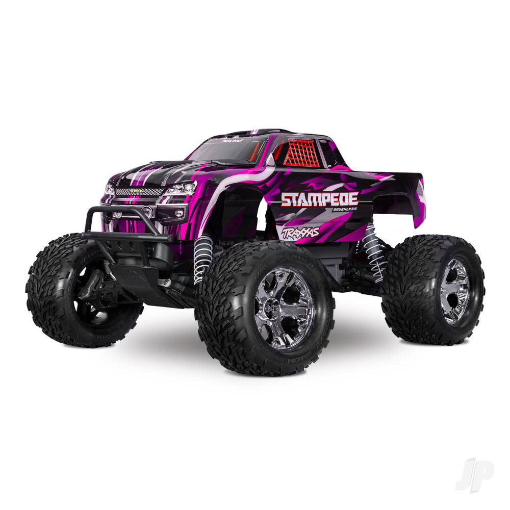 Traxxas Stampede HD BL-2S 1:10 2WD RTR Monster Truck, Pink (TRX36354-4-PINK)