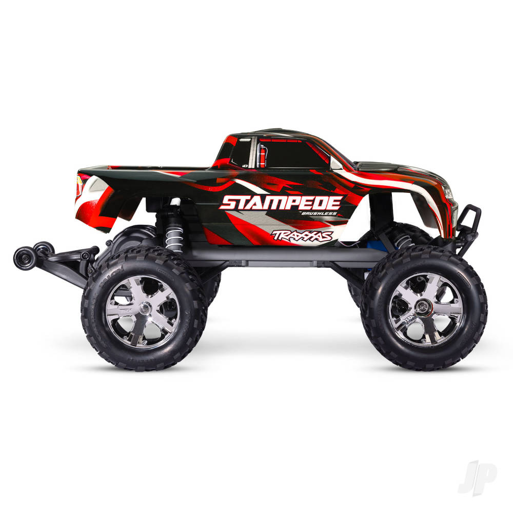 Traxxas Stampede HD BL-2S 1:10 2WD RTR Monster Truck, Red (TRX36354-4-RED)