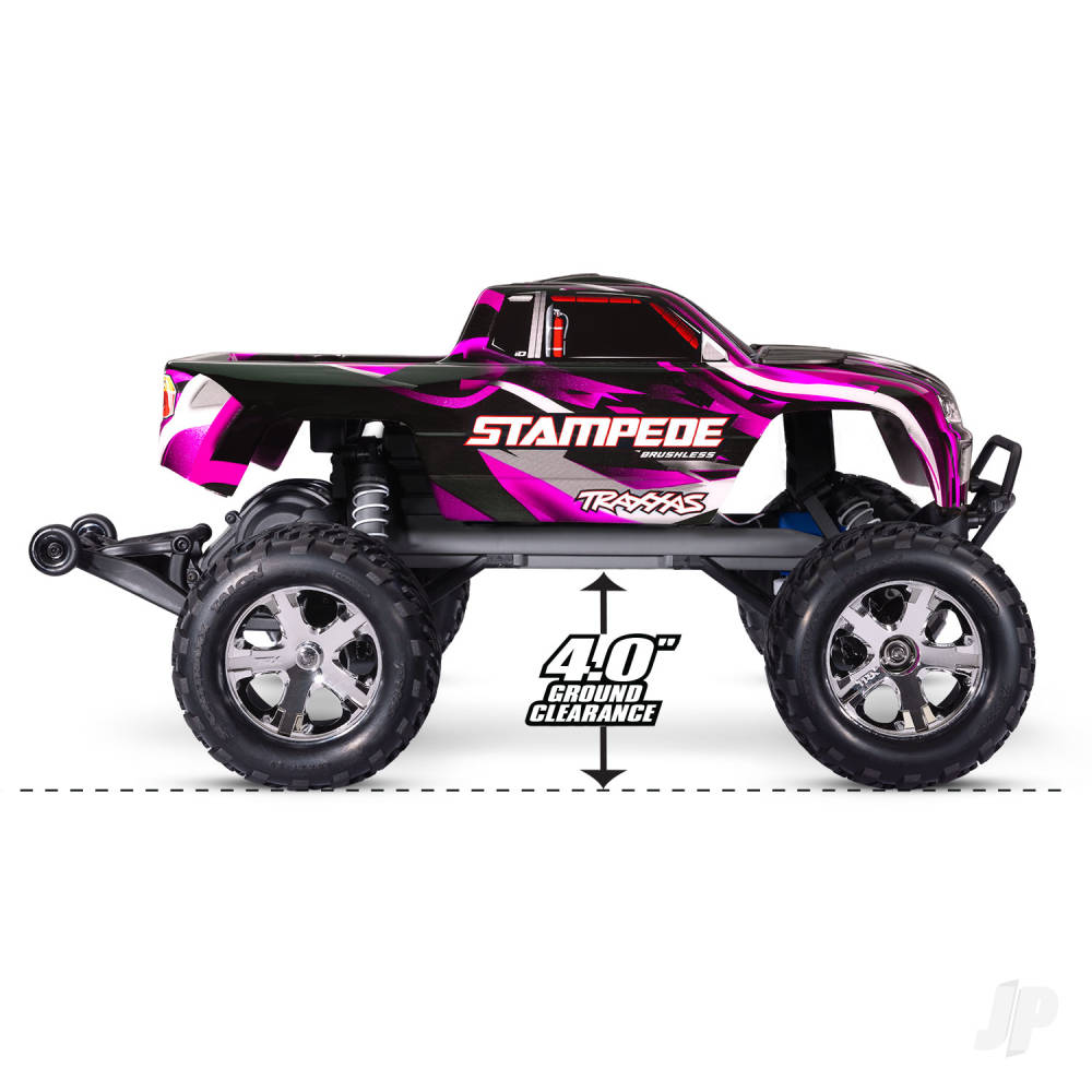 Traxxas Stampede HD BL-2S 1:10 2WD RTR Monster Truck, Red (TRX36354-4-RED)