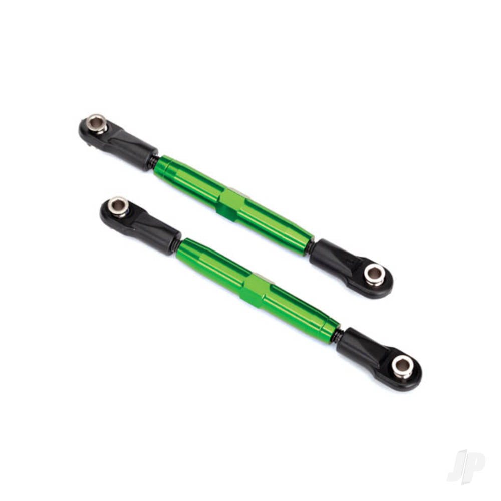 Traxxas Camber links, Rear (Tubes Green-anodised, 7075-T6 aluminium, stronger than titanium) (73mm) (2 pcs) / rod ends (4 pcs) / aluminium wrench (1pc) TRX3644G