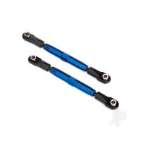 Traxxas Camber links, Rear (Tubes Blue-anodised, 7075-T6 aluminium, stronger than titanium) (73mm) (2 pcs) / rod ends (4 pcs) / aluminium wrench (1pc) TRX3644X