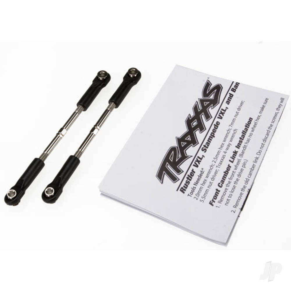 Traxxas Turnbuckles, toe link, 61mm (96mm Center to Center) (2 pcs) (assembled with rod ends and hollow balls) (fits Stampede) TRX3645