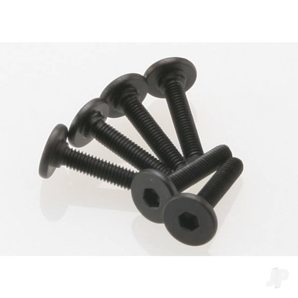 Traxxas Screws, 3x15mm flat-head machine (hex drive) (6 pcs) TRX3646