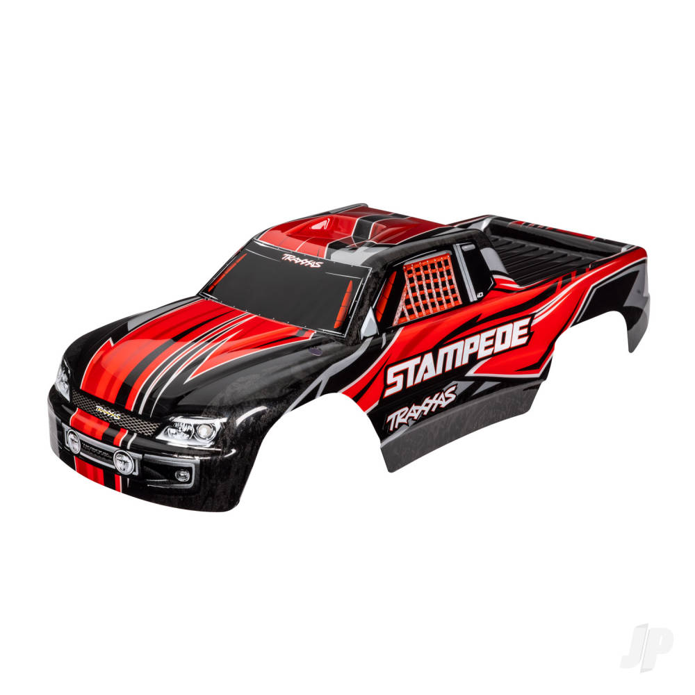 Traxxas Body, Stampede (also fits Stampede VXL), red (painted, decals applied) TRX3651