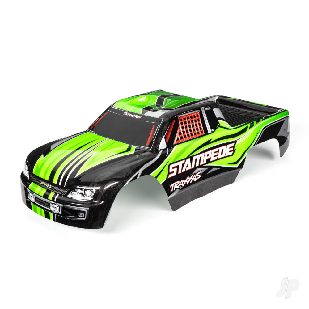 Traxxas Body, Stampede (also fits Stampede VXL), green (painted, decals applied) TRX3651G