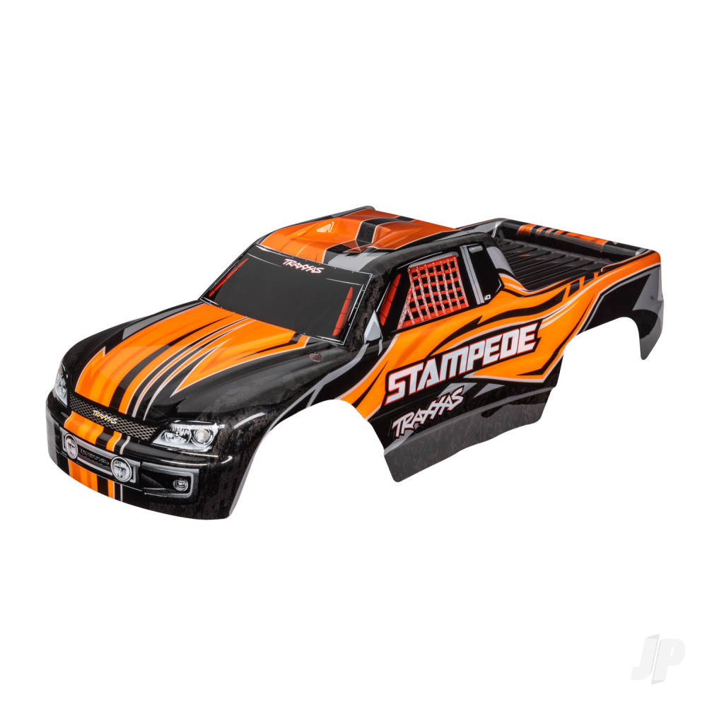 Traxxas Body, Stampede (also fits Stampede VXL), orange (painted, decals applied) TRX3651T