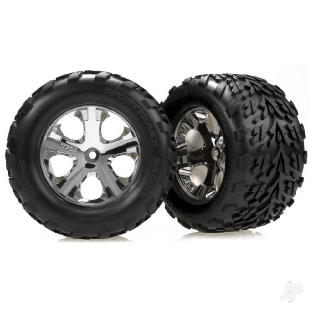 Traxxas Tyres and Wheels, Assembled Glued (2.8in) (2 pcs) TRX3668