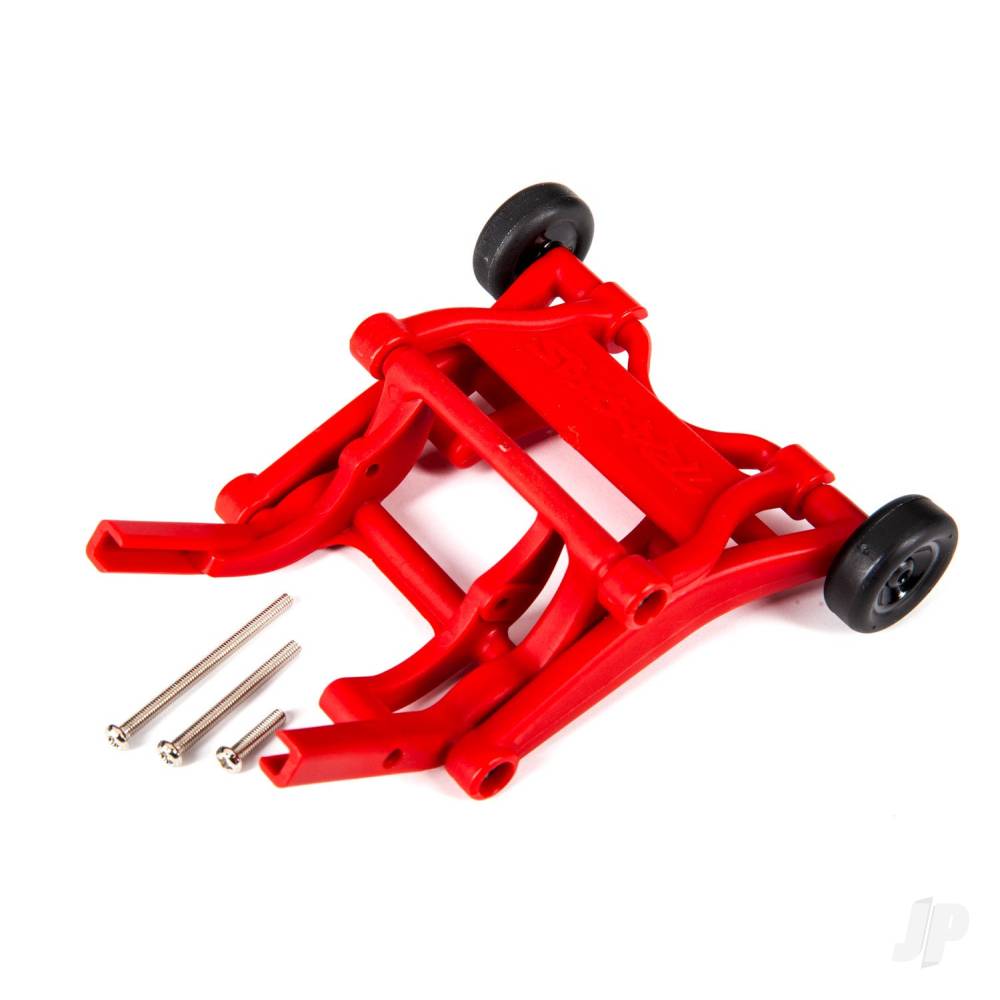 Traxxas Wheelie bar, assembled (red) (fits Slash, Stampede, Rustler, Bandit series) TRX3678R