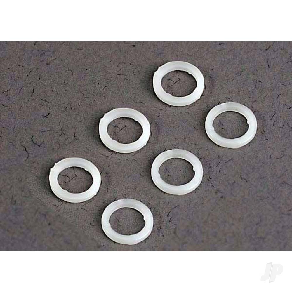 Traxxas White plastic washers (5x8x1.0mm) (6 pcs) TRX3685