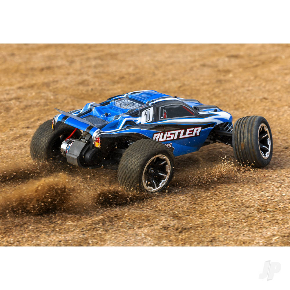 Traxxas Rustler 1:10 2WD RTR Electric Stadium Truck, Black (+ TQ 2-ch, XL- - TRX37054-8-BLK 3