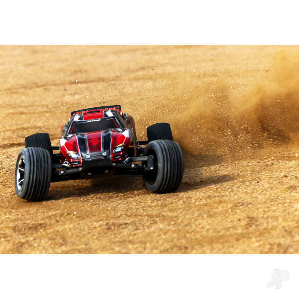 Traxxas Rustler 1:10 2WD RTR Electric Stadium Truck, Black (+ TQ 2-ch, XL- - TRX37054-8-BLK 4