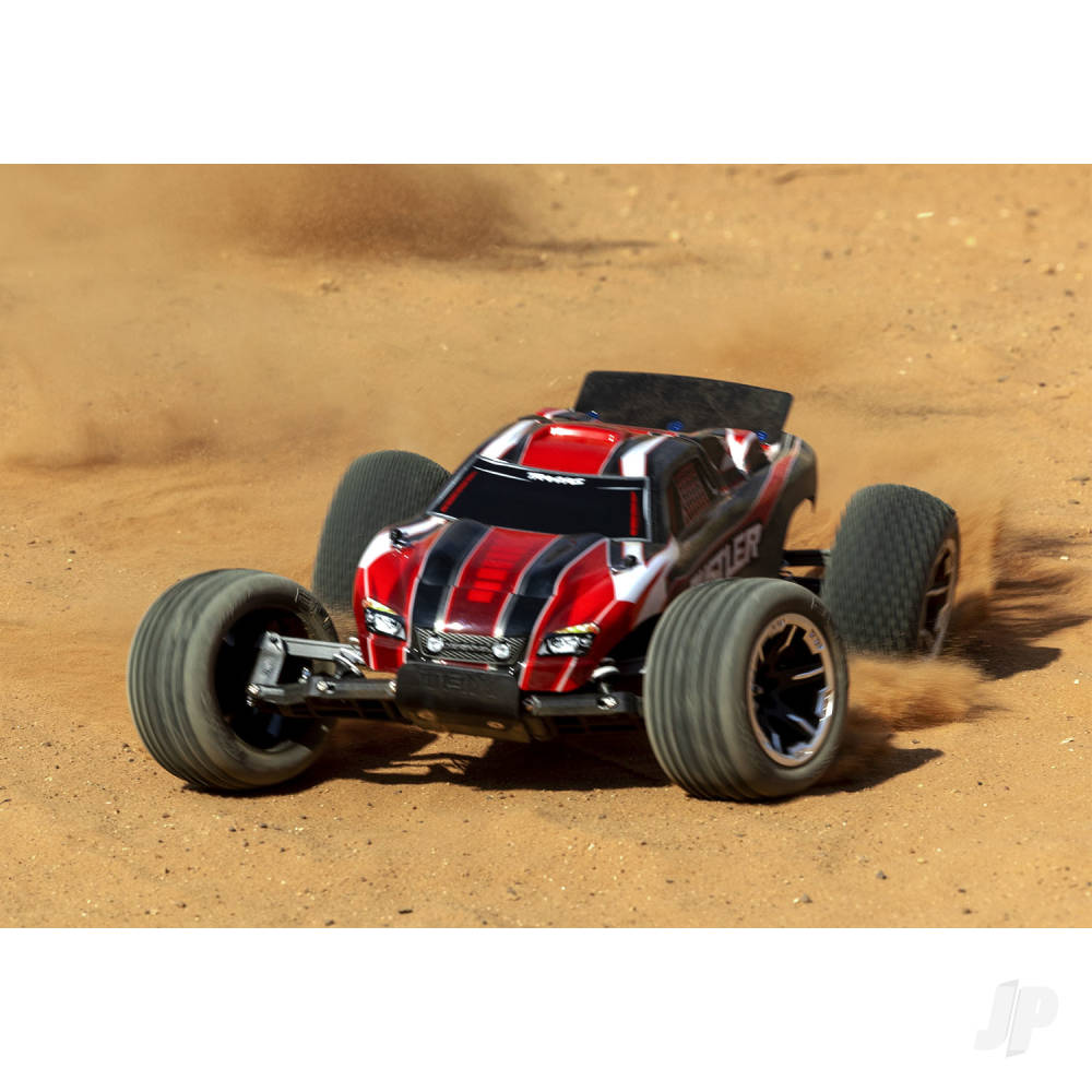 Traxxas Rustler 1:10 2WD RTR Electric Stadium Truck, Black (+ TQ 2-ch, XL- - TRX37054-8-BLK 7