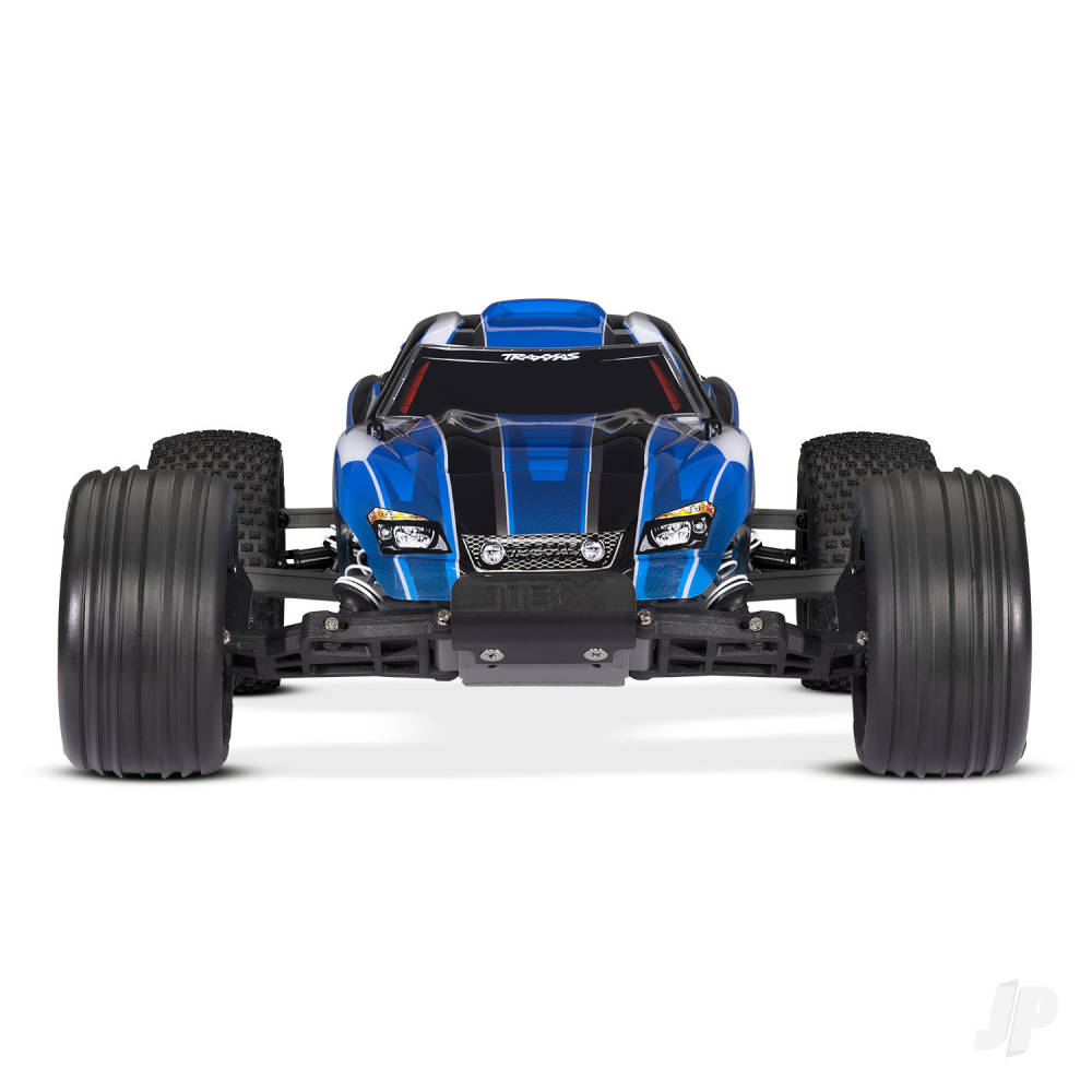 Traxxas Rustler 1:10 2WD RTR Electric Stadium Truck, Blue (+ TQ 2-ch, XL-5 - TRX37054-8-BLUE 1