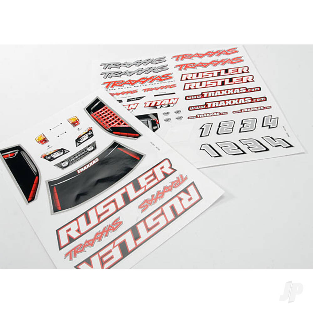 Traxxas Decal sheets, Rustler TRX3716