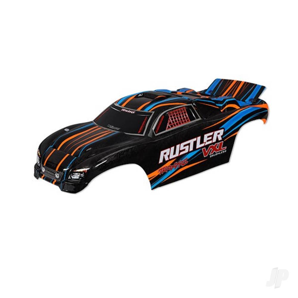 Traxxas Body, Rustler VXL, orange (painted, decals applied) TRX3720T