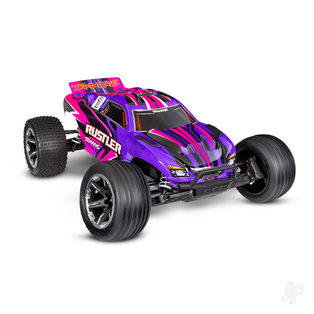 Traxxas Rustler HD 1:10 2WD RTR Electric Stadium Truck, Pink (TRX37254-8-PINK)