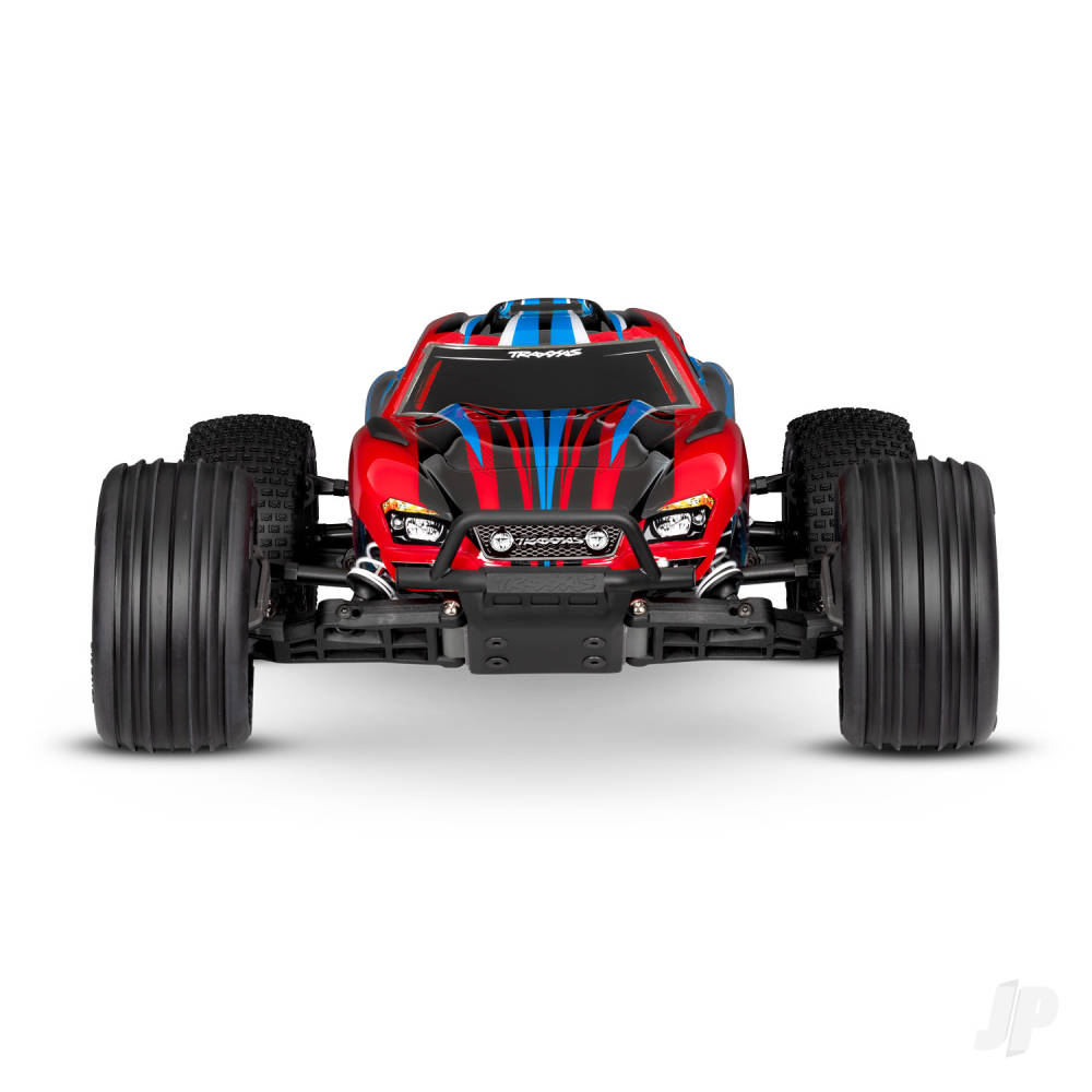 Traxxas Rustler HD 1:10 2WD RTR Electric Stadium Truck, Red (TRX37254-8-RED)