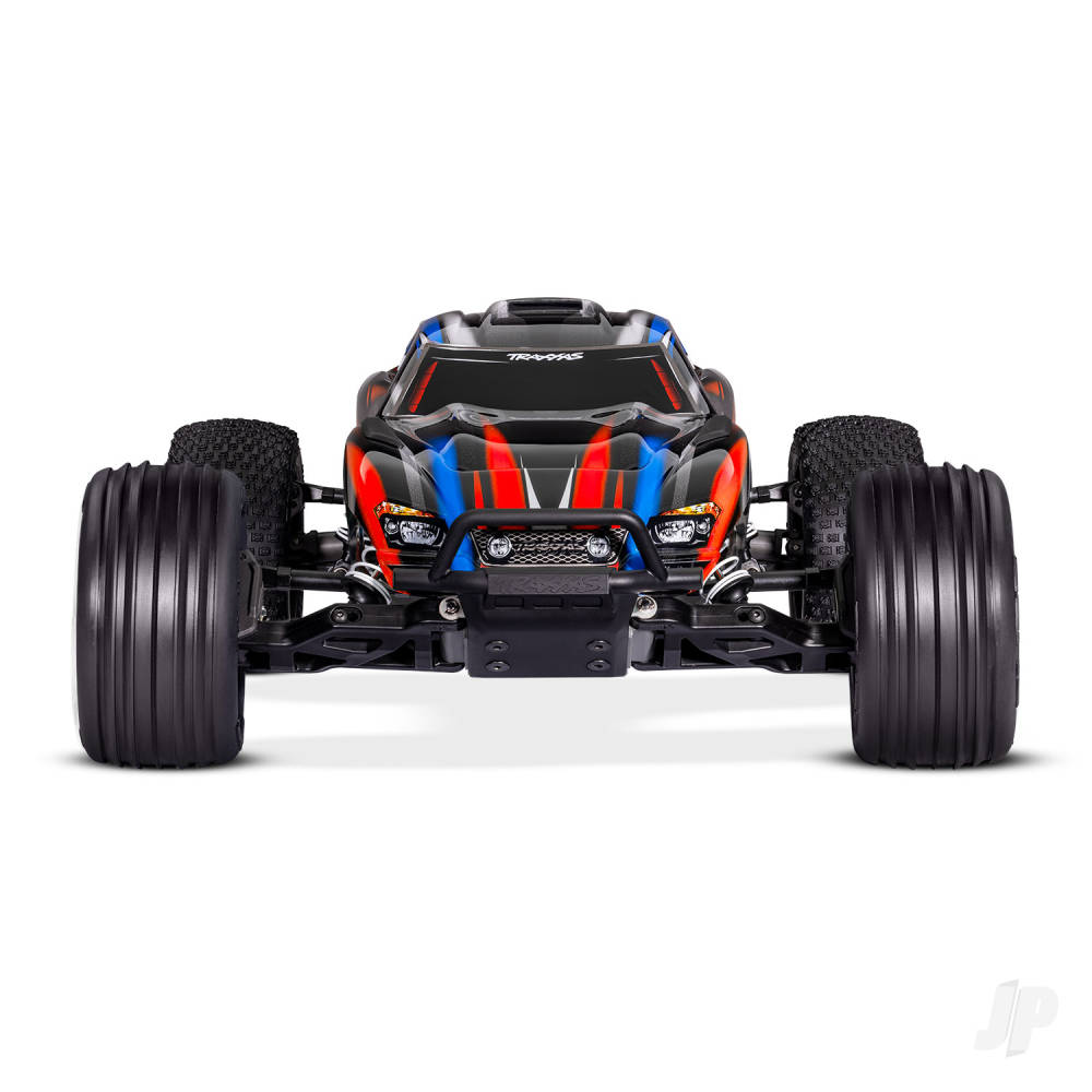 Traxxas Rustler HD BL-2S 1:10 2WD RTR Stadium Truck, Red (TRX37354-4-RED)