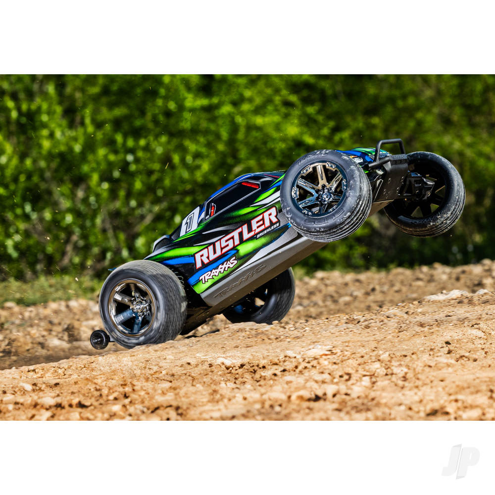 Traxxas Rustler HD BL-2S 1:10 2WD RTR Stadium Truck, Red (TRX37354-4-RED)