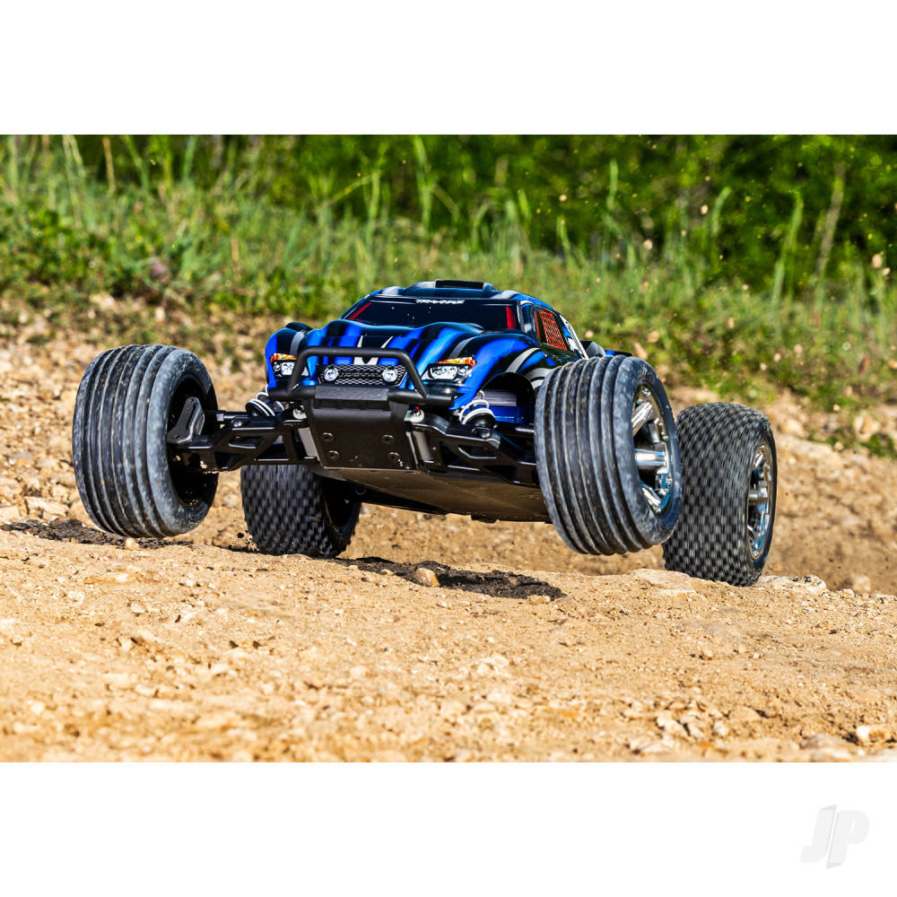 Traxxas Rustler HD BL-2S 1:10 2WD RTR Stadium Truck, Red (TRX37354-4-RED)