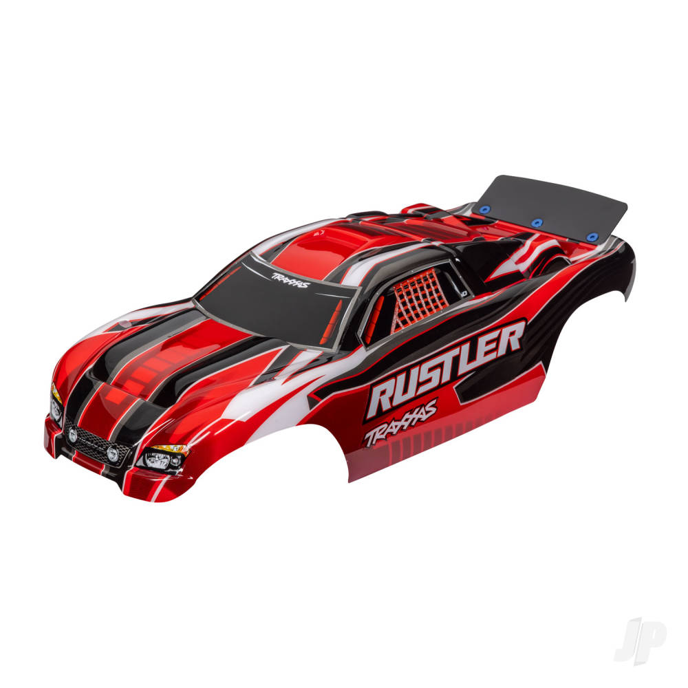 Traxxas Body, Rustler (also fits Rustler VXL), red (painted, decals applied, assembled with wing) TRX3750R