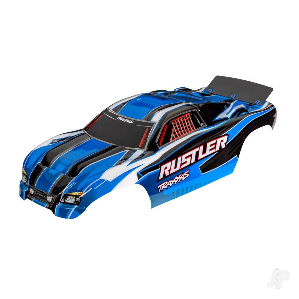 Traxxas Body, Rustler (also fits Rustler VXL), blue (painted, decals applied, assembled with wing) TRX3750X