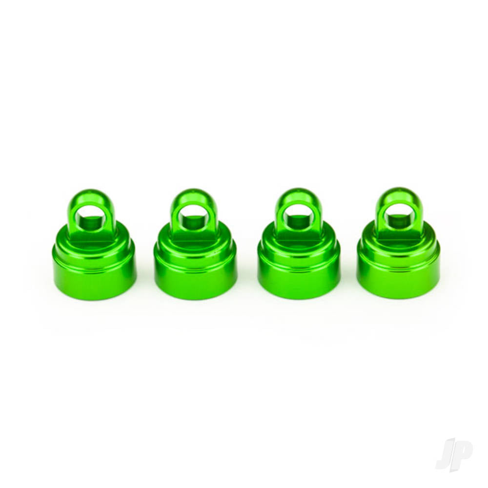 Traxxas Shock caps, aluminium (Green-anodised) (4 pcs) (fits all Ultra shocks) TRX3767G