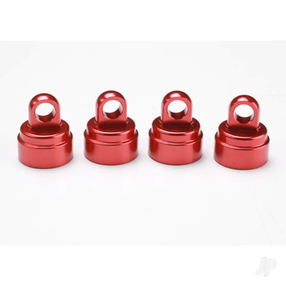 Traxxas Shock caps, aluminium (Red-anodised) (4 pcs) (fits all Ultra shocks) TRX3767X