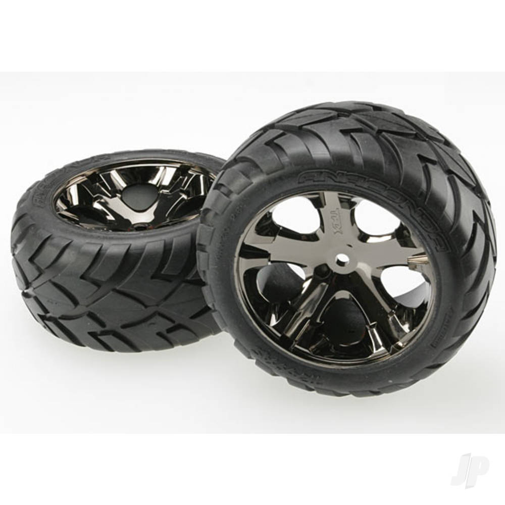 Traxxas All-Star Black-Chrome Wheels (Pair) TRX3773A