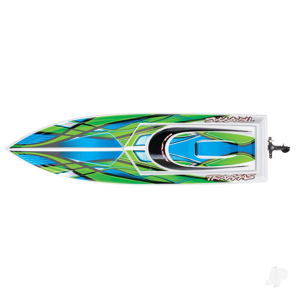 Traxxas Blast 1:10 High Performance Race Boat, Green (+ TQ 2-ch, Nautica E - TRX38104-8-GRN 3