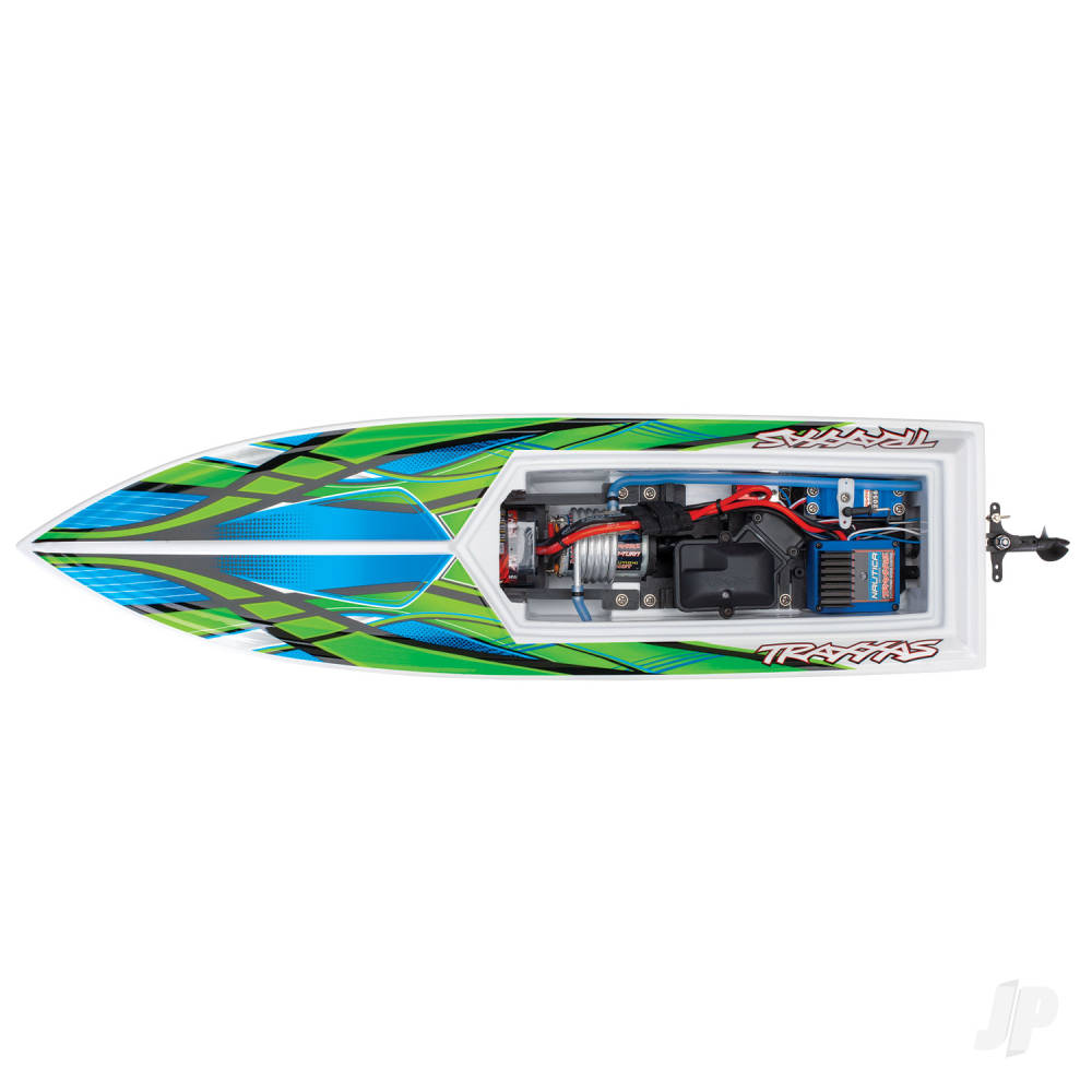 Traxxas Blast 1:10 High Performance Race Boat, Green (+ TQ 2-ch, Nautica E - TRX38104-8-GRN 4