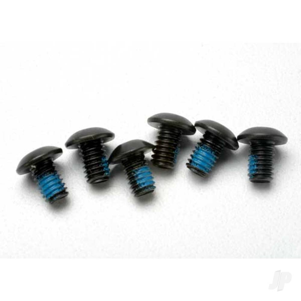 Traxxas Screws, 4x6mm button-head machine (hex drive) ( with threadlock) (6 pcs) TRX3939