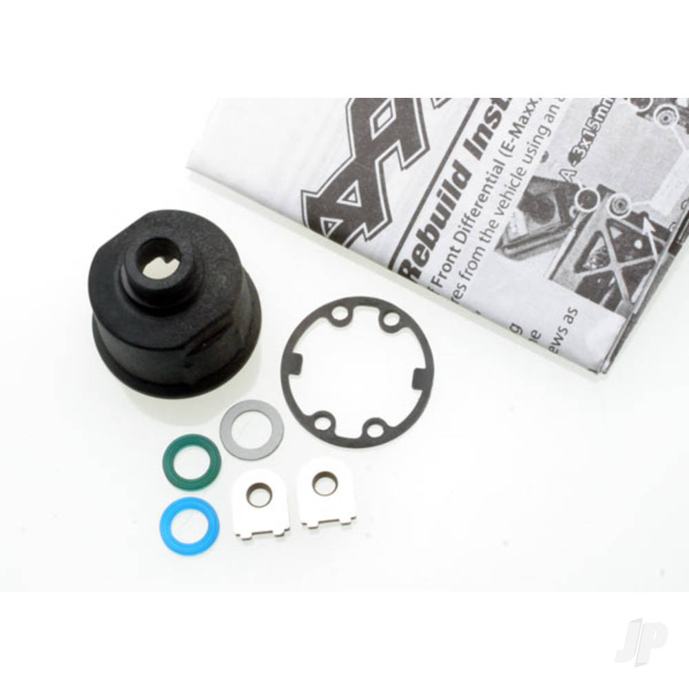 Traxxas Carrier, Differential (heavy duty) / x-ring gaskets (2 pcs) / ring gear gasket / bushings (2 pcs) / 6x10x0.5 TW TRX3978