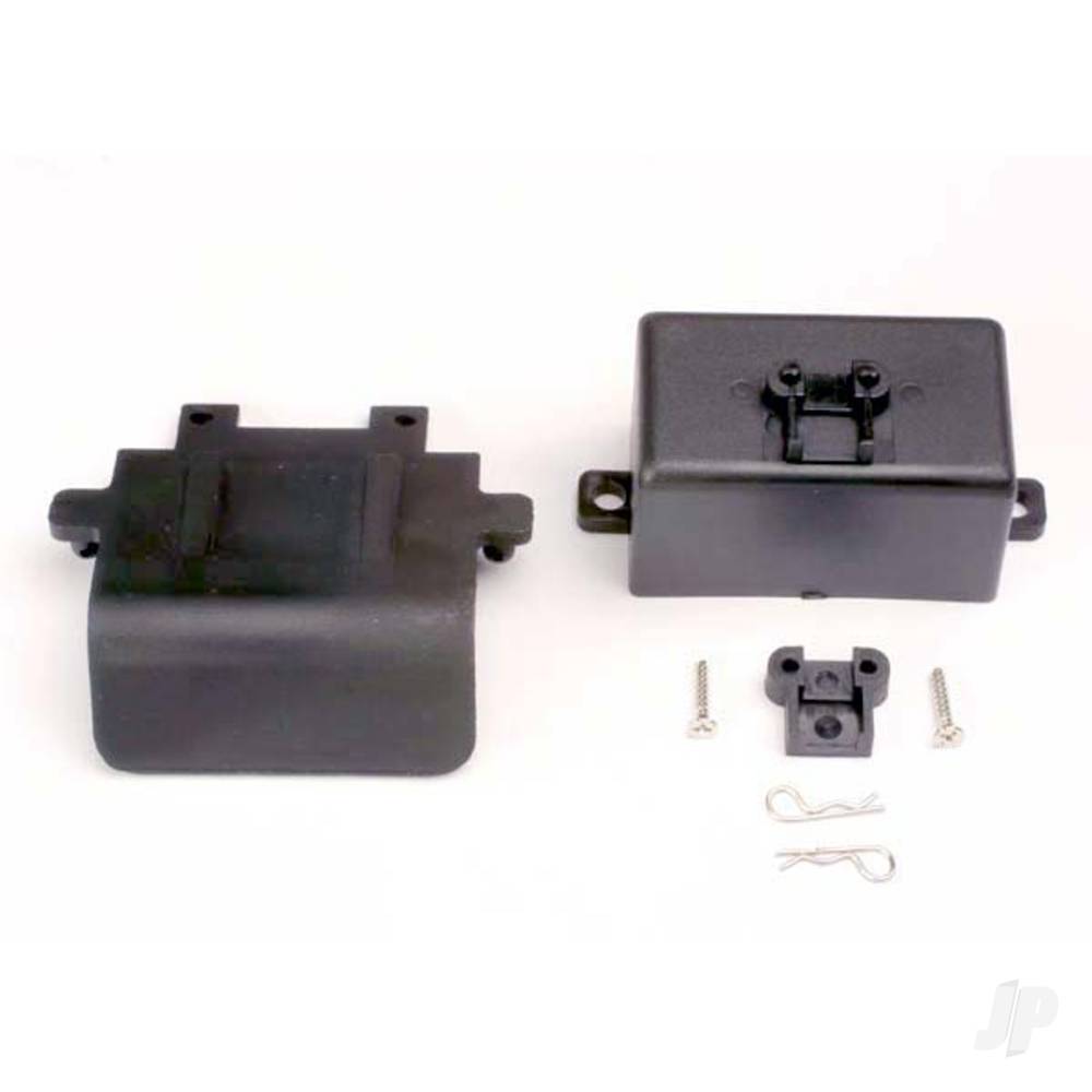 Traxxas Bumper (Rear) / battery box / Body clips (2 pcs), EZ-Start mount, 3x10CST (2 pcs) TRX4132