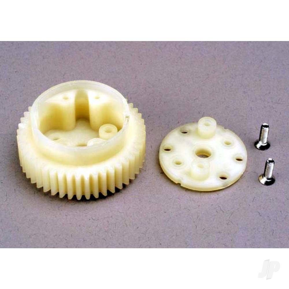 Traxxas Differential gear (45-tooth) / side cover plate & screws TRX4181